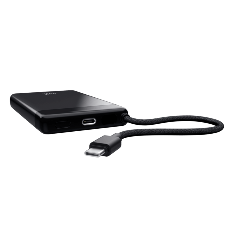 Baterie externa Trust Fiera, capacitate 10.000, 2 porturi USB, negru