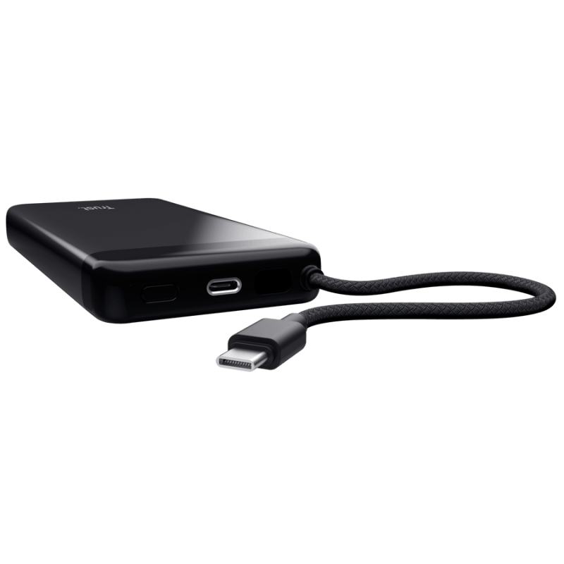 Baterie externa Trust Fiera, capacitate 20.000, 2 porturi USB, negru