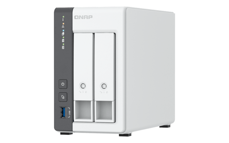 NAS QNAP 216G 2-Bay, CPU ARM 2.0GHz Quad core, RAM 4GB, 2.5"/3.5" SATA 6Gbps HDD (neincluse),  LAN: 1 x 2.5GbE + 1 x GbE, USB3.2 Gen1: 1 USB2.0: 2, tower, adaptor alimentare, garantie 2 ani