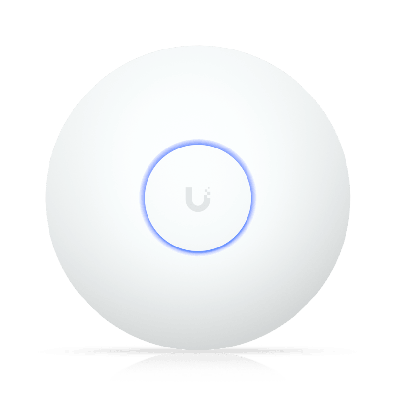 Acces point Ubiquiti U7-LR Wifi 7, 1 x RJ-45 port, 7300 Mbit/s, tensiune DC 42.5 - 57 V, alb