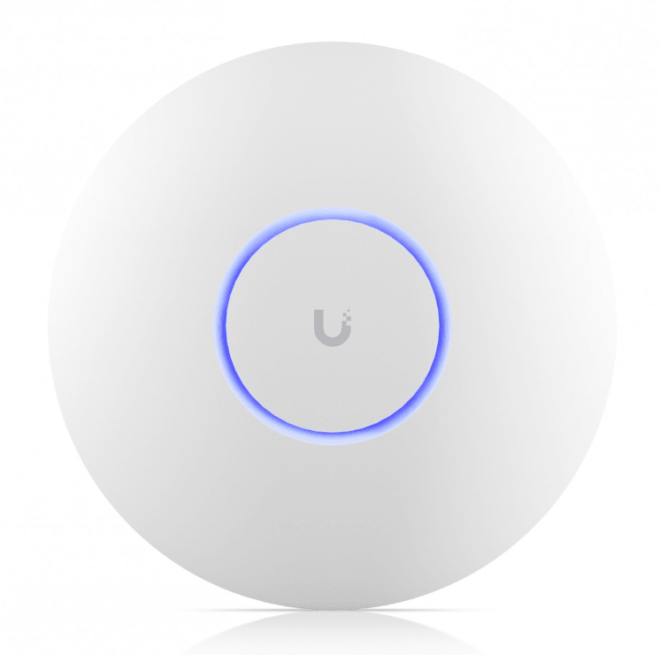Ubiquiti U7-PRO WI-FI 7 Access Point, Dimensiuni: Ø206 x 46 mm, Polycarbonat, metal, Interfata: 1 x 1/2.5 GbE RJ45 port, Alimentare PoE+, Standarde wireless: 802.11a/b/g/n/ac/ax/be, 300+ clienti.