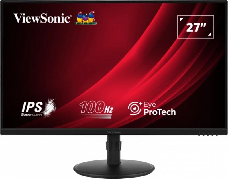 Monitor ViewSonic 27" VG2708A-MHD, Diagonal (inch): 27, Diagonal (cm): 68.58, Aspect ratio: 16:9, Panel: IPS, Resolution: 1920x1080, Refresh Rate: 100Hz, Response time GtG: 5ms, Brightness (max): 250 cd/m², Contrast (static) : 1300:1, Contrast (dynamic): 50M:1, Viewing angle: 178/178, Color Gamut
