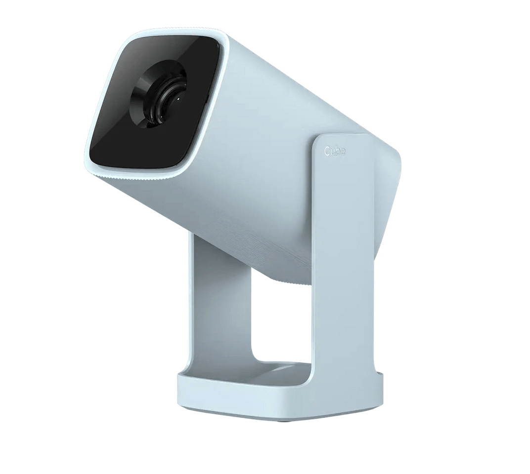 Videoproiector Xiaomi Wanbo Cube 1, LCD, 200 ISO lumeni, Android TV 11, Difuzor 8 W, HDMI, USB, AUX Albastru
