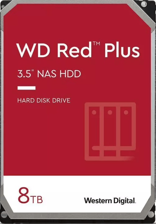 HDD WD 8TB SATA-III 5640RPM 256MB  Red Plus