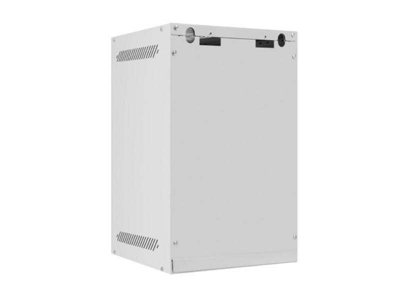 Dulap rack 10" perete 9U / 280x310 (flat pack) cu ușă din sticlă, gri