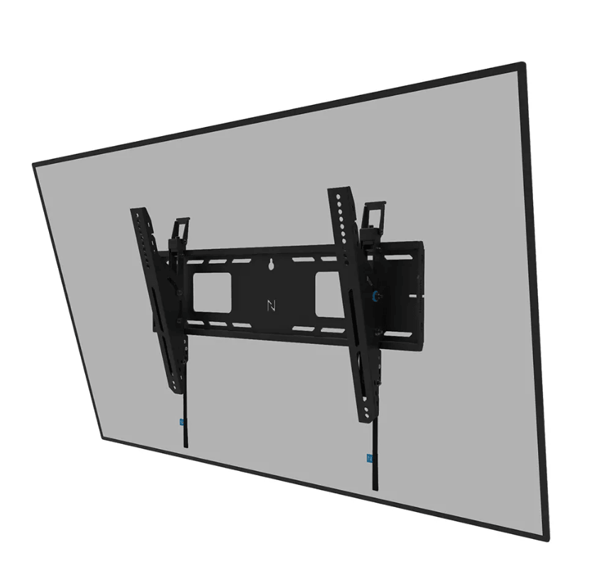 Suport perete Neomounts heavy duty, pentru display-uri interactive si ecrane grele de pana la 42-86", sistem de prindere VESA 600x400, greutate maxima suportata 125kg, fix, distanta fata de perete 4.2cm, cu sistem ce permite prinderea/desprinderea usoara a display-ului, securizabil cu lacat (nu este