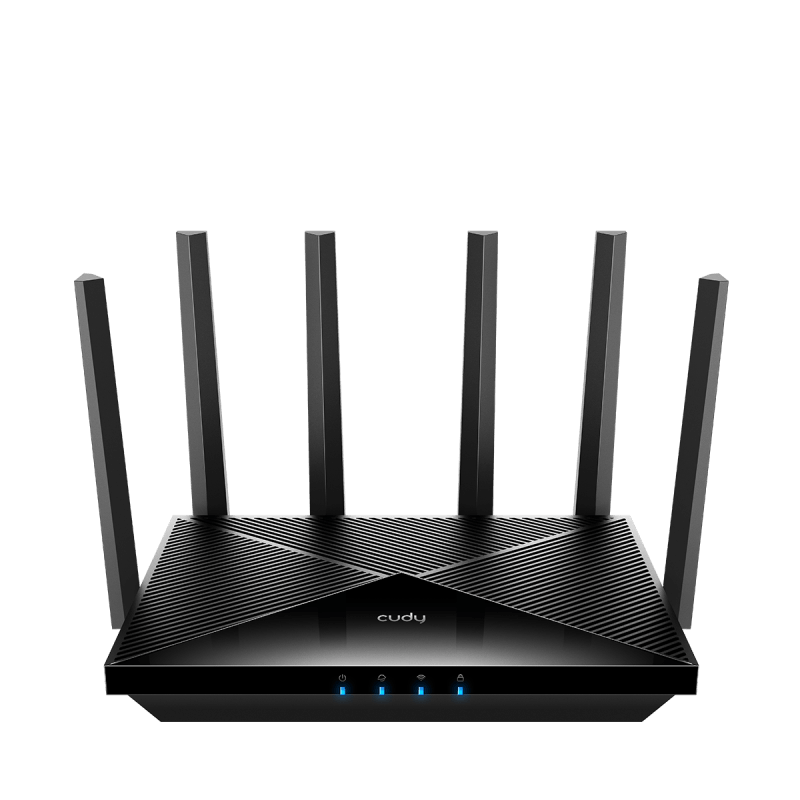 CUDY BE6500 Gigabit Dual Band Wi-Fi 7 Router, Chipset Broadcom, 802.11be/ax/ac/a/b/g/n, 5764Mbps at 5GHz + 688Mbps at 2.4GHz, 1 x 1Gbps WAN Port, 4 x 10/100/1000Mbps Ports, 6 x 5dBi fixed antennas, WiFi router/AP/ Repeater/WISP Mode, PPTP/L2TP/OpenVPN/WireGuard, MLO, MU- MIMO, Guest network, WPS