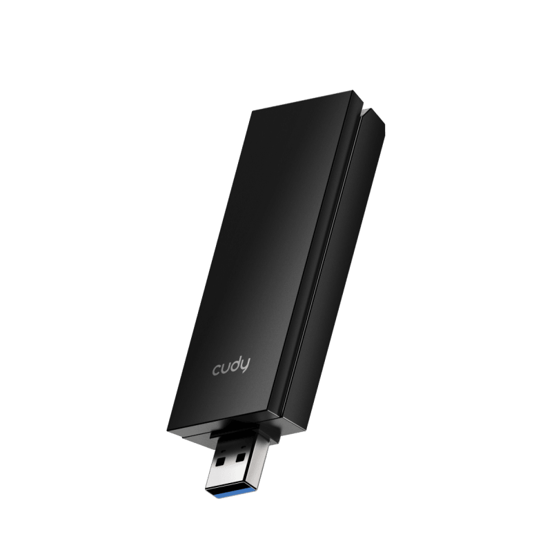 Adaptor Wireless Cudy WU5400, AX5400, Wi-Fi 6 Tri-Band, 2 x Antene interne, standard wireless 802.11 a/b/g/n/ac/ax