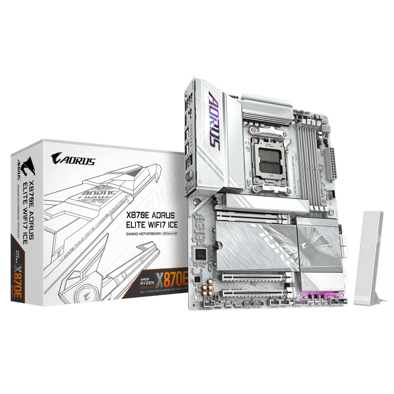 Placa de bază Gigabyte X870E AORUS ELITE WIFI7 ICE AM5
