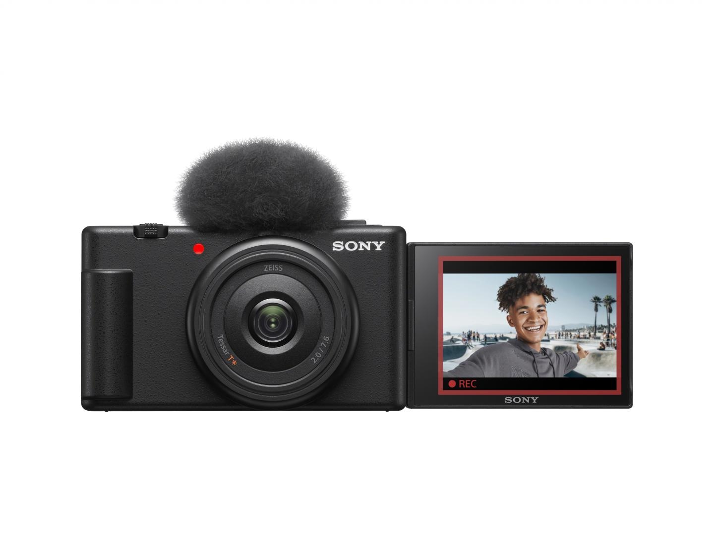 SONY Compact dedicata pentru vlogging ZV-1F 20.1MP, 7.6mm, F2 ISO 125-12.800, 1/32.000s, 4K @30fps, SD/SDXD/SDHC/x1 Micro-HDMI/x1 USB-C, Rafala 3.5-16cps, WiFi/Bluetooth, Senzor CMOS Exmor RS 1"