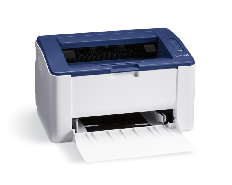 Imprimanta laser mono Phaser 3020BI, Dimensiune A4, Viteza 20 ppm, Rezolutie 600x600dpi, Procesor:600 MHz, Memorie 128MB, Alimentare cu hartie 150 coli, Interfata USB 2.0, Wi-Fi, Apple AirPrint, Xerox PrintBack, Volum maxim printare15000 pagini pe luna, Consumabile 106R02773 (1.5k), 106R03048(3k)