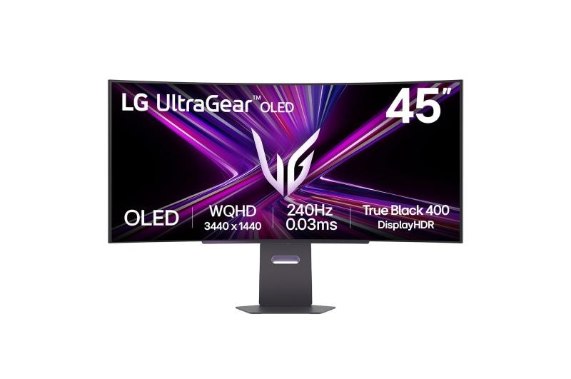 Monitor LG 44.5" 45GX900A-B.AEU, Curvature: 800R, Diagonal (inch): 44.5, Diagonal (cm): 113, Aspect ratio: 21:9, Panel: OLED, Resolution: 3440x1440, Refresh Rate: 240Hz, Response time GtG: 0.03ms, Brightness (max): 275 cd/m², Contrast (static) : 1.5M:1, Viewing angle: 178/178, Color Gamut Type