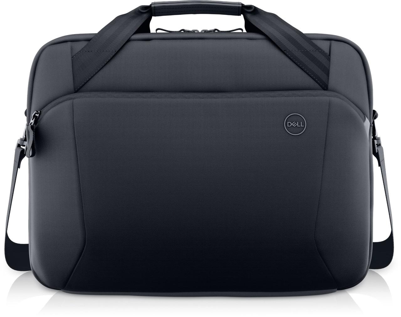 Dell EcoLoop Pro Slim Briefcase 15, Color: Black, Laptop Compatibility: Fits most laptops with screen sizes up to 15.6" (Excluding Dell G Series Gaming, Alienware and Dell Rugged Laptop Series, max laptop dimension: 360 x 255 x 25 mm), Features: Made with solution-dyeing process for polyester that