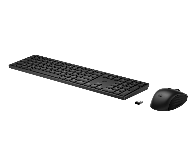 HP 655 Wireless Mouse and Keyboard Combo, Culoare: Negru, Dimensiuni: 428,22 x 115,47 x 18,06 mm (tastatură); 120,28 x 69,95 x 41,39 mm (mouse), Greutate: 0,4 kg (tastatură); 0,08 kg (mouse), Garantie 1 an