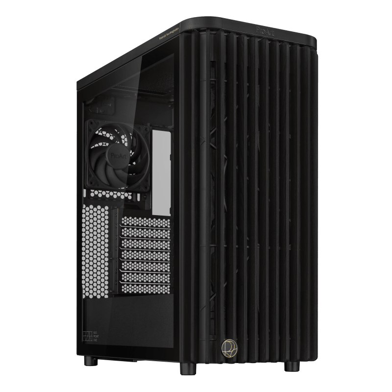 ASUS ProArt PA401 - Tempered Glass Panel. Type: PC, Product colour: Black, Supported motherboard form factors: ATX. Front fans installed: 2x 160 mm, Front fans diameters supported: 140,160 mm, Rear fans installed: 1x 120 mm. Supported HDD sizes: 2.5,3.5". Width: 225 mm, Depth: 412 mm, Height: 503 mm