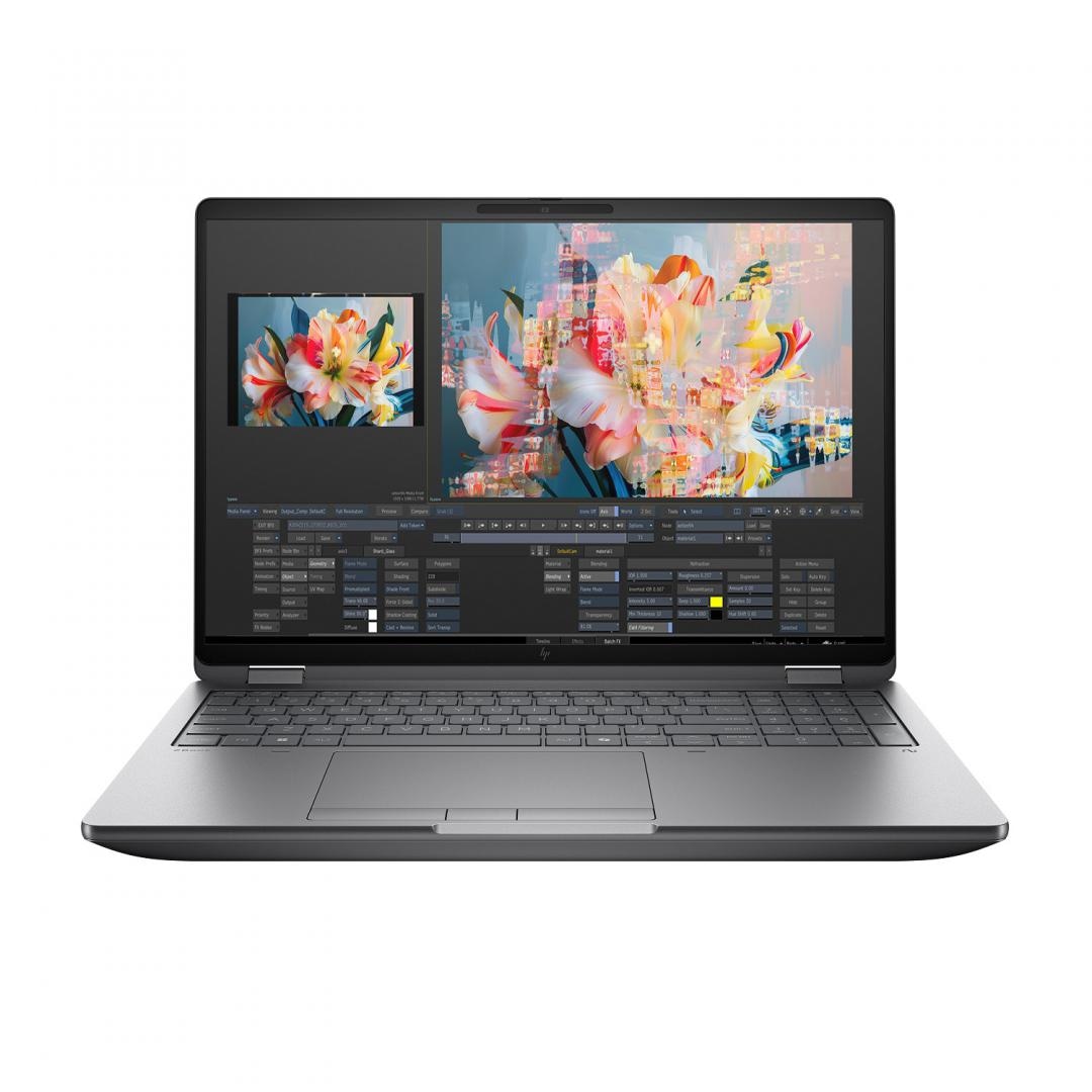 Laptop HP Zbook 16 Fury G1i cu procesor Intel Core Ultra 9-285HX 24 Core (2.8 GHz, up to 5.5GHz, 36MB), 16 inch WQUXGA, 64GB DDR5, SSD 2TB PCle-4x4 2280 NVMe, NVIDIA RTX PRO 4000 Blackwell 105W+ 16 GB, Windows 11 Pro 64bit High End, Dark Ash, 3yw Offsite