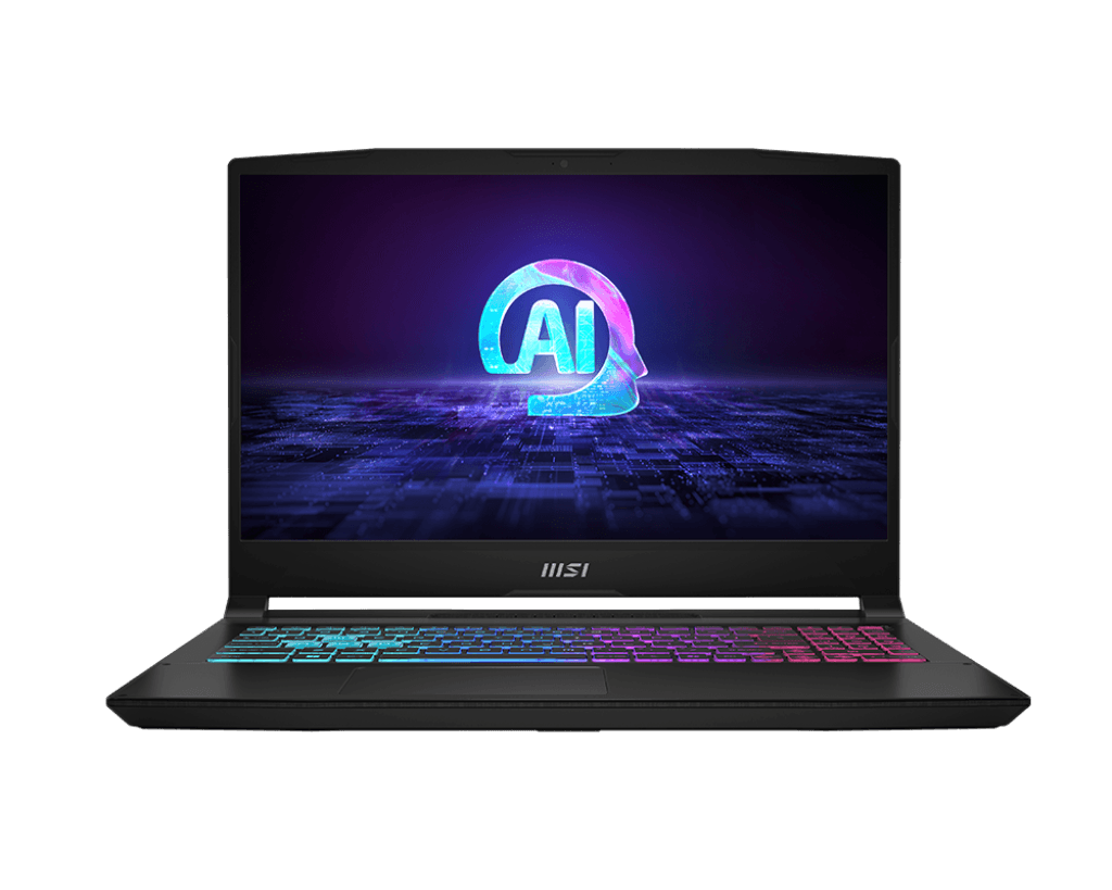 Laptop Gaming MSI Katana A15 AI, cu procesor AMD Ryzen 9 8945HS, 15.6'' IPS, 16 GB DDR5, 512 GB SSD, NVIDIA GeForce RTX 4050, 6GB GDDR6, Fr OS