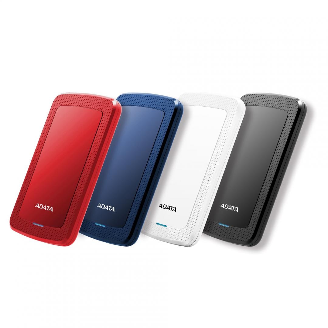 HDD Extern Adata, 2TB, HV300, 2.5, USB 3.1, Senzor protectie socuri, Criptare Date, Ultraslim, Negru