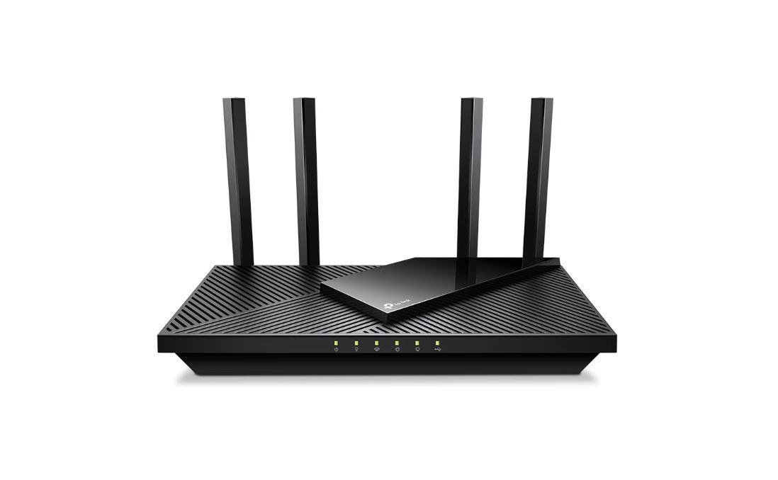 TP-Link Wireless Router, ARCHER AX55 PRO ;dual band AX3000 5 GHz: 2402 Mbps (802.11ax), 2.4 GHz: 574 Mbps(802.11ax), Standard and Protocol: IEEE 802.11ax/ac/n/a 5 GHz, IEEE 802.11ax/n/b/g 2.4 GHz, 4 x Antene Externe fixe, 1× Port WAN/LAN Gigabit de 2.5, 1× Port WAN/LAN Gigabit, 3 × Porturi LAN