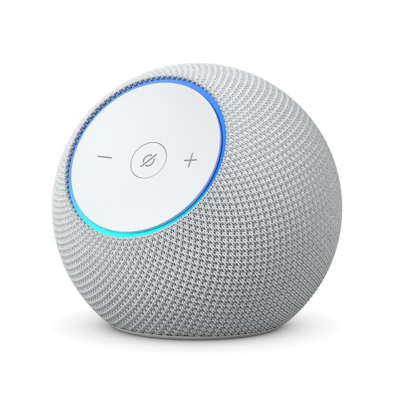 Amazon Echo Dot Max. Virtual assistant: Amazon Alexa, Shape: Spheric, Product colour: White. Connectivity technology: Wireless, Wi-Fi standards: 802.11a, 802.11b, 802.11g, Wi-Fi 4 (802.11n), Wi-Fi 5 (802.11ac), Wi-Fi 6 (802.11ax), Wi-Fi 6E.... Power source type: Battery. Width: 110 mm, Depth: 110