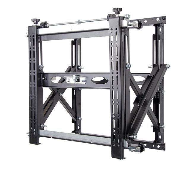 Suport perete cu pop-out B-Tech pentru ecrane cu diagonale intre 42"-120", greutate maxima suportata 125kg, VESA min. 200x100, VESA max. 400x400, distanta maxima de la perete 29.3 cm, sistem Push to open/push to close, se poate monta atat pe perete cat si pe bara, negru