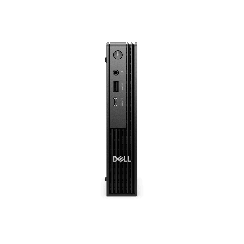 Desktop Dell PRO Micro QCM1250, 65W AC rugged adapter, 4.5mm barrel, E4, EPEAT 2018 Registered (Gold), ENERGY STAR Qualified, Intel(R) Core(TM) i3 14100T (4 cores, up to 4.4GHz), 16 GB: 1 x 16 GB, DDR5, up to 4800 MT/s, non-ECC, 512GB SSD, No Optical Drive, Internal Speaker, Internal WiFi Antenna