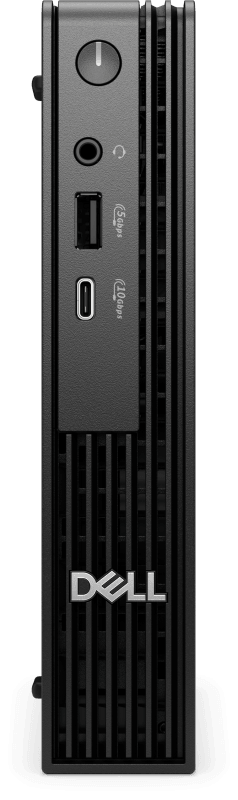 Dell Pro Micro QCM1255, 90 Watt A/C Adapter, ENERGY STAR Qualified, EPEAT Gold with Climate+, AMD Ryzen(TM) 7 PRO 8700GE (16 TOPS NPU, 8 cores, up to 5.1GHz), 35W CPU, 16 GB: 2 x 8 GB, DDR5, up to 4800 MT/s, non-ECC, 512GB SSD TLC, No Optical Drive, Internal Speaker, Internal WiFi Antenna, MediaTek