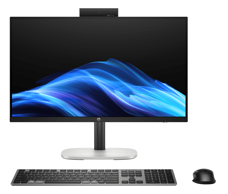 All-in-One HP ProStudio 4 G1i 23.8 inch Non-Touch IPS FHD (1920x1080) LBL Anti-Glare 250 nits, Intel Core Ultra 5 225T 10-Core (2.5GHz, up to 4.9GHz, 20MB), video integrat Intel Graphics, RAM 32GB DDR5 5600MHz (1x32GB), SSD 1TB PCIe-5x4 2280 M.2, No ODD, LAN 10/100/1000, Realtek 8852BE-VT Wi-Fi 6 +