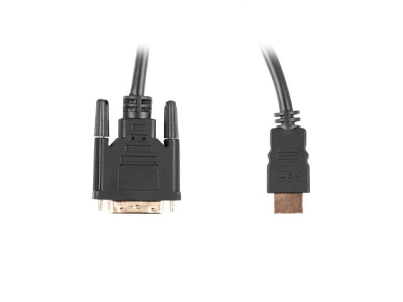 Cablu HDMI(M) DVI-D(M)(24+1) 3 m negru Dual Link 4K cu conectori placați cu aur