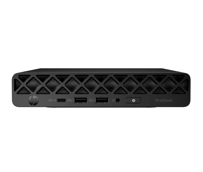 Desktop HP ProDesk 4 G1i Desktop Mini, Intel Core Ultra 7 265T 10-Core (1.5GHz, up to 5.3GHz, 30MB), video integrat Intel UHD Graphics, RAM 32GB DDR5 5600MHz (1x32GB), SSD 512GB M.2 2280 PCIe NVMe , no ODD, LAN 10/100/1000, Intel AX211 Wi-Fi 6E + Bluetooth 5.3, porturi: 2x USB Type- A 10Gbps/ 3x USB