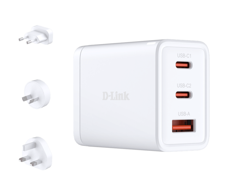 D-Link DCP-651. Charger type: Indoor, Power source type: AC, Charger compatibility: Universal. Input voltage: 90 - 264 V. USB Type-C ports quantity: 2, Fast charging, Power protection features: Over current, Over voltage, Overcharge, Overheating, Surge protection. Product colour: White