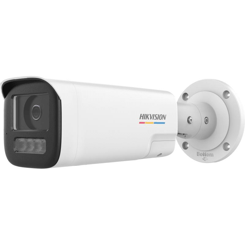 Camera de supraveghere IP Bullet 4MP Hikvision DS-2CD1B47G2H- LIUF/SL(2.8MM), lentila fixa 2.8mm, iluminare min: Color: 0.001 Lux @ (F1.0, AGC ON),0 Lux cu lumina alba, IR 50m, microfon incorporat, difuzor incorporat, slot card de memorie: microSD/microSDHC/microSDXC maxim 512GB, alarma la