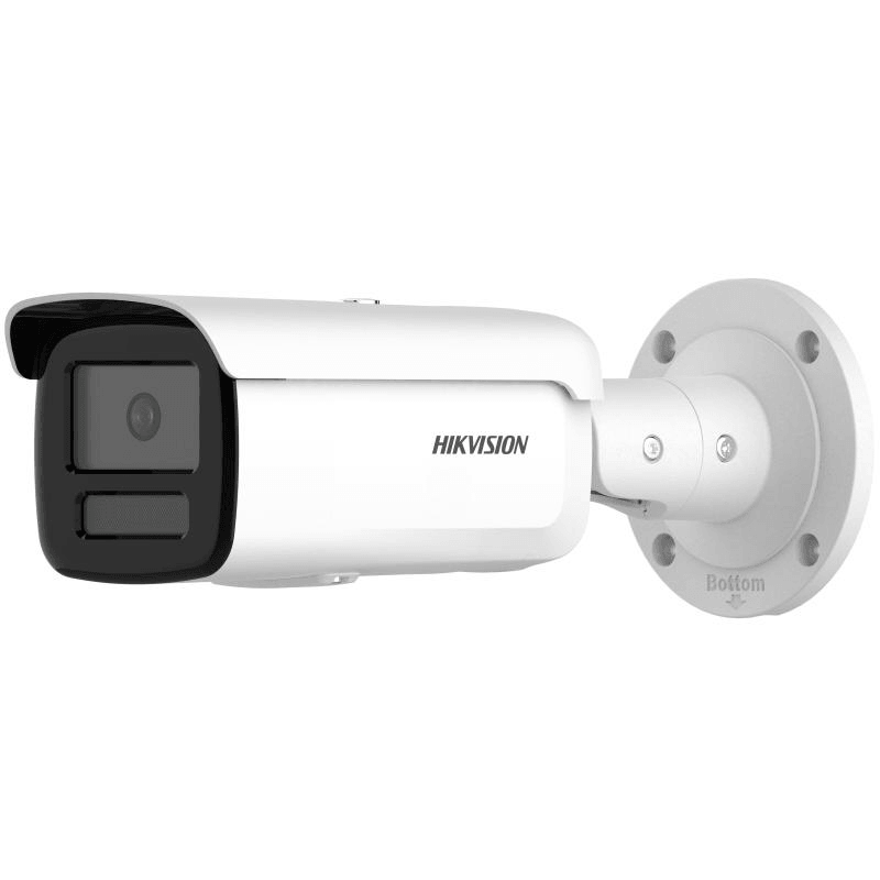 Camera de supraveghere IP Bullet 6MP Hikvision DS-2CD2T66G2H-4I(2.8MM), lentila fixa 2.8mm, iluminare min: Color: 0.001 Lux @ (F1.0, AGC ON),B/W: 0 Lux cu IR: 80m, slot card de memorie: microSD/microSDHC/microSDXC card maxim 512GB, alarma la evenimente: Motion detection (support alarm triggering by