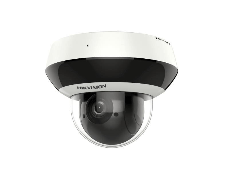 Camera de supraveghere IP Mini Dome PTZ 4X Outdoor 4MP Hikvision DS-2DE2A404IW-DE3/W(C0)(S6)(C), lentila varifocala: 2.8-12mm, iluminare min: Color: 0.005 Lux @ (F1.5, AGC ON), B/W: 0.001 Lux @ (F1.5, AGC ON), 0 Lux cu IR: 20m, microfon incorporat, interfata audio: 1/1, slot card de memorie