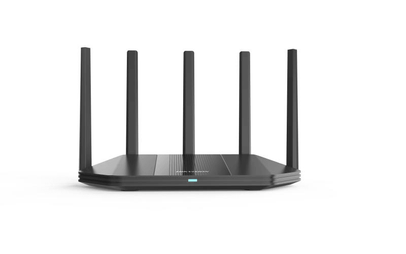 Router wireless Hikvision DS-3WR18X 1800M, 5 antene 5-dBi, dual-band, wireless standard: IEEE 802.11a/n/ac/ax @5GHz; IEEE 802.11b/g/n/ax @ 2.4GHz, interfata: 1 × 10/100/1000 Mbps Adaptive WAN Port,3 × 10/100/1000 Mbps Adaptive LAN Port, tensiune alimentare: DC 12 V, 1 A, functii: Wireless Router