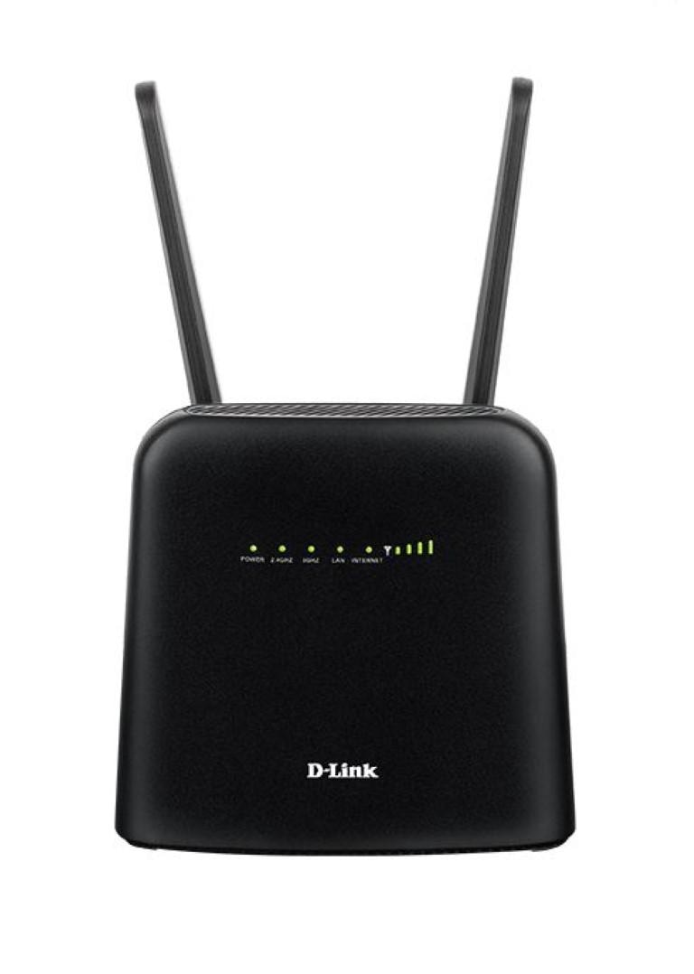 D-Link Router Wireless DWR-960 4G cat.7, AC1200, LTE + Wi-Fi SOC chipset, 2 x prturi gigabit LAN, 1 x WAN , 2 x antene externe, 2 x 2 MU- MIMO, 300 Mbps download, 100 Mbps Upload, Wireless AC1200 (866 Mbps on 5 GHz + 300 Mbps on 2.4 GHz).