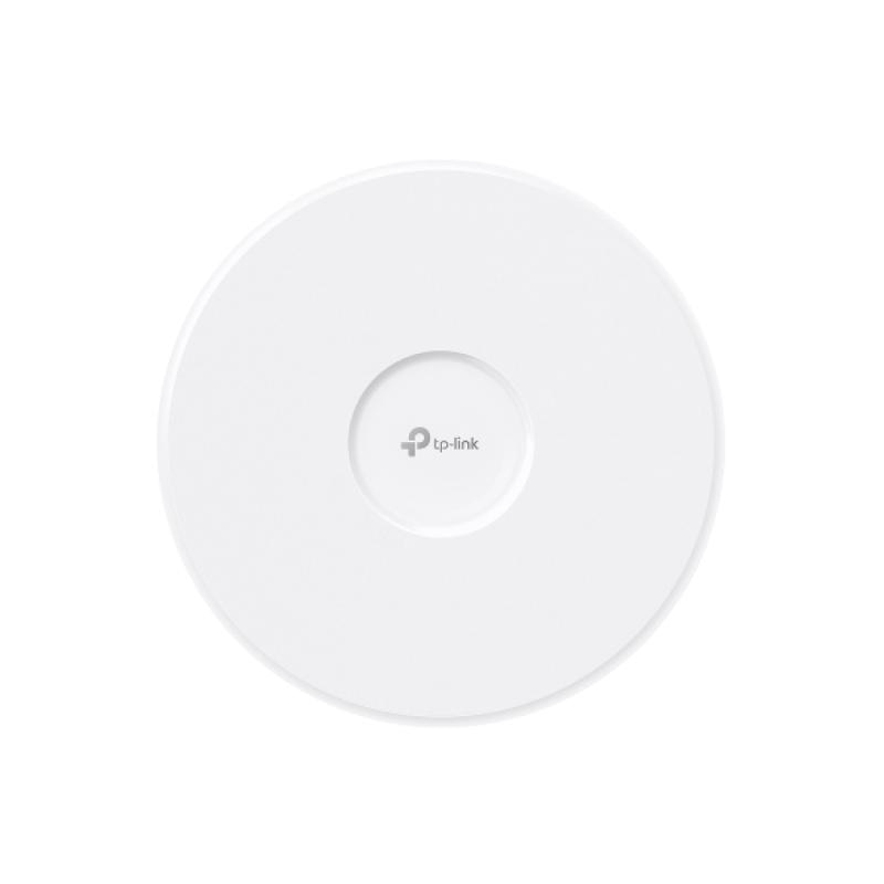 Omada BE3600 Ceiling Mount Tri-Band Wi-Fi 7 Access Point PORT: 1×2.5G RJ45 Port SPEED:688 Mbps at 2.4 GHz + 2882 Mbps at 5 GHz FEATURE: 802.3 at POE + and 12V DC (Power Adapter is not included), 4 ×Internal Antennas, MU-MIMO, Seamless Roaming, Band Steering, Beamforming, Load Balance, Airtime