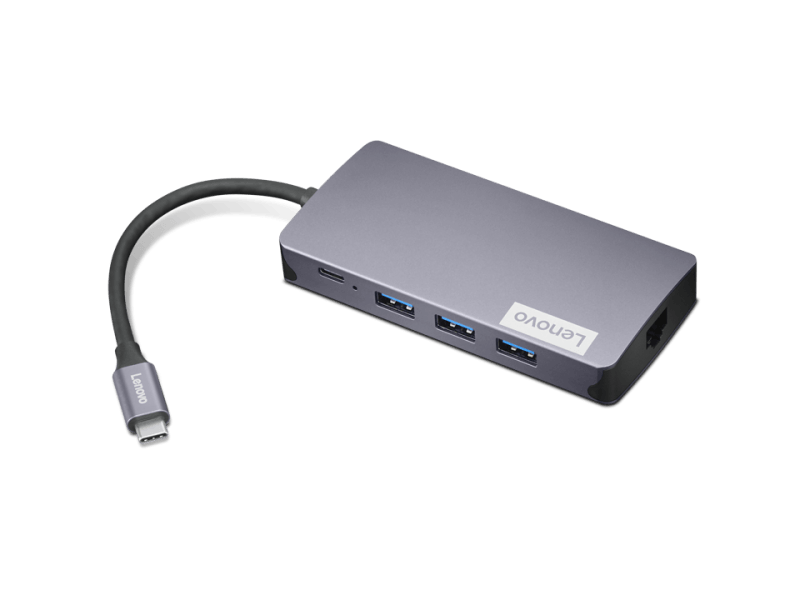 Lenovo 150 USB-C Travel Dock; Port de incarcare: 1 x Type-C; Input Power (in W): 45W/65W/100W/135W / Output Power (in W): Max 100W; Porturi USB: 3 x USB-A /1 x USB-C; Dimensiuni (L x D x H): 142 x 82 x 23mm; Greutate: 172g; Garantie; 1 an