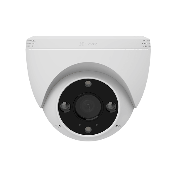 Camera de supraveghere IP Turret 2K Ezviz H4 2K, lentila fixa 2.8mm, senzor 1/2.7" Progressive Scan CMOS, IR 30m, slot card de memorie: microSD maxim 512GB, WI-FI: IEEE802.11b, 802.11g, 802.11n, frecventa: 2.4 GHz ~ 2.4835 GHz, alarma la evenimente: Motion Detection, AI-Powered Human Shape Detection