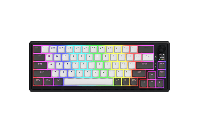 HATOR Skyfall Pro Wireless 65. Keyboard form factor: 65%. Keyboard style: Straight. Connectivity technology: Wired & Wireless, Device interface: USB + RF Wireless + Bluetooth, Keyboard key switch: Mechanical, Keyboard layout: QWERTY. Backlight type: RGB LED. Recommended usage: Gaming. Product