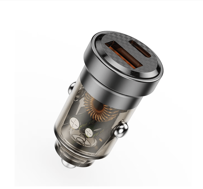 Incarcator auto Lemontti putere iesire 45W, dual Port PD Type-C + USB QC, incput: DC 12-24V, USB OUTPUT(45W), 5V/3A,4.5V/5A,5V/4.5A,9V/3A,12V/3A(15V/3A,20V/2.25A), TYPE C OUTPUT(45W):5V/3A,4.5V/5A,5V/4.5A,9V/3A,12V/3A,15V/3A,20V/2.25A