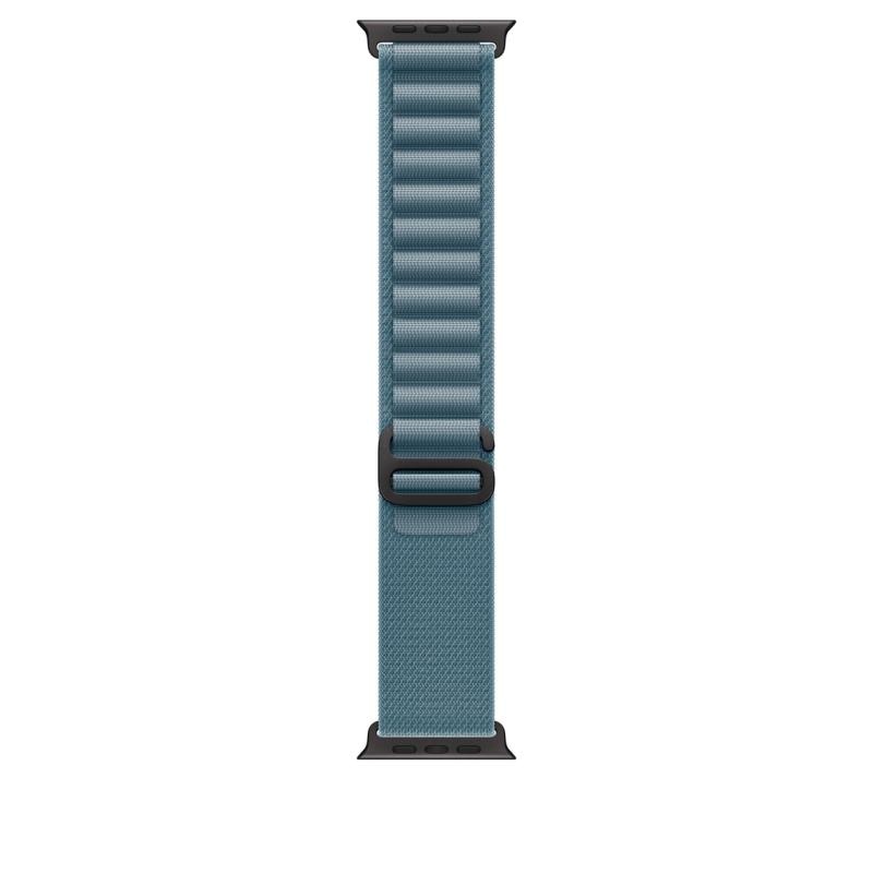 Apple Watch 49mm Light Blue Alpine Loop - Medium - Black Titanium Finish