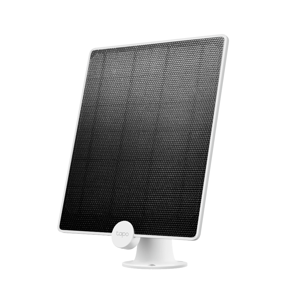 TP-LINK PANOU SOLAR PENTRU CAMERE TAPO TAPO A200, Captează energie solară și oferă alimentare non-stop pentru camerele Tapo care funcționează cu acumulatori (Tapo C420 și Tapo C400).Putere de încărcare de până la 4.5 W, , 237.96 x 174.85 x 17.5mm, Port de încărcare micro USB
