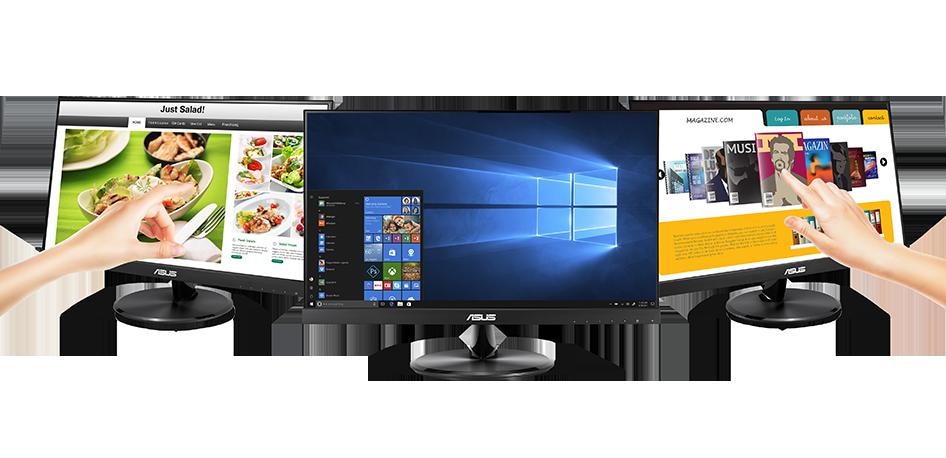 Monitor Asus 21.5" VT229H, Touch: 10pts, Diagonal (inch): 21.5, Diagonal (cm): 54.5, Aspect ratio: 16:9, Panel: IPS, Resolution: 1920x1080, Refresh Rate: 60Hz, Response time GtG: 5ms, Brightness (max): 250 cd/㎡, Contrast (static) : 1000:1, Contrast (dynamic): 100M:1, Viewing angle: 178°/178°